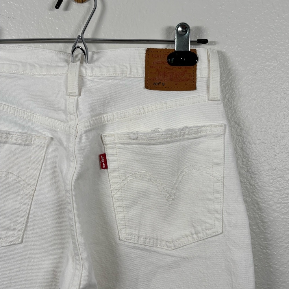 Levi's Women's Crisp White 501S Jeans